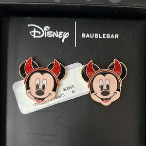 BaubleBar Disney Devil Mickey Mouse Halloween Earrings